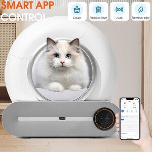 PureCycle Pro Self-Cleaning Litter Box System With Phone Controls For Cats